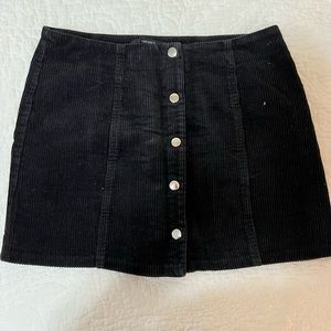 Black Corduroy Skirt